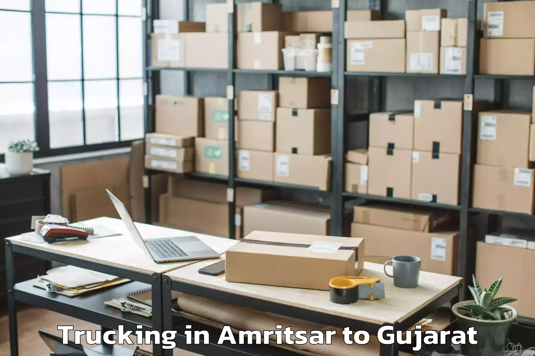 Hassle-Free Amritsar to Gidc Trucking